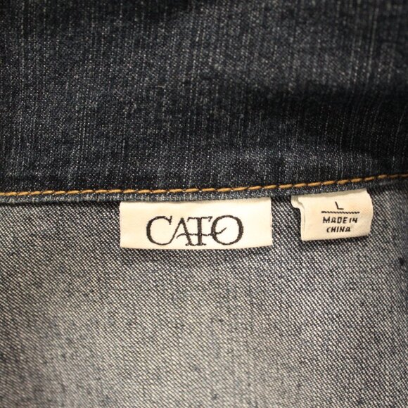 Cato Jean Jacket Size L - Picture 7 of 9